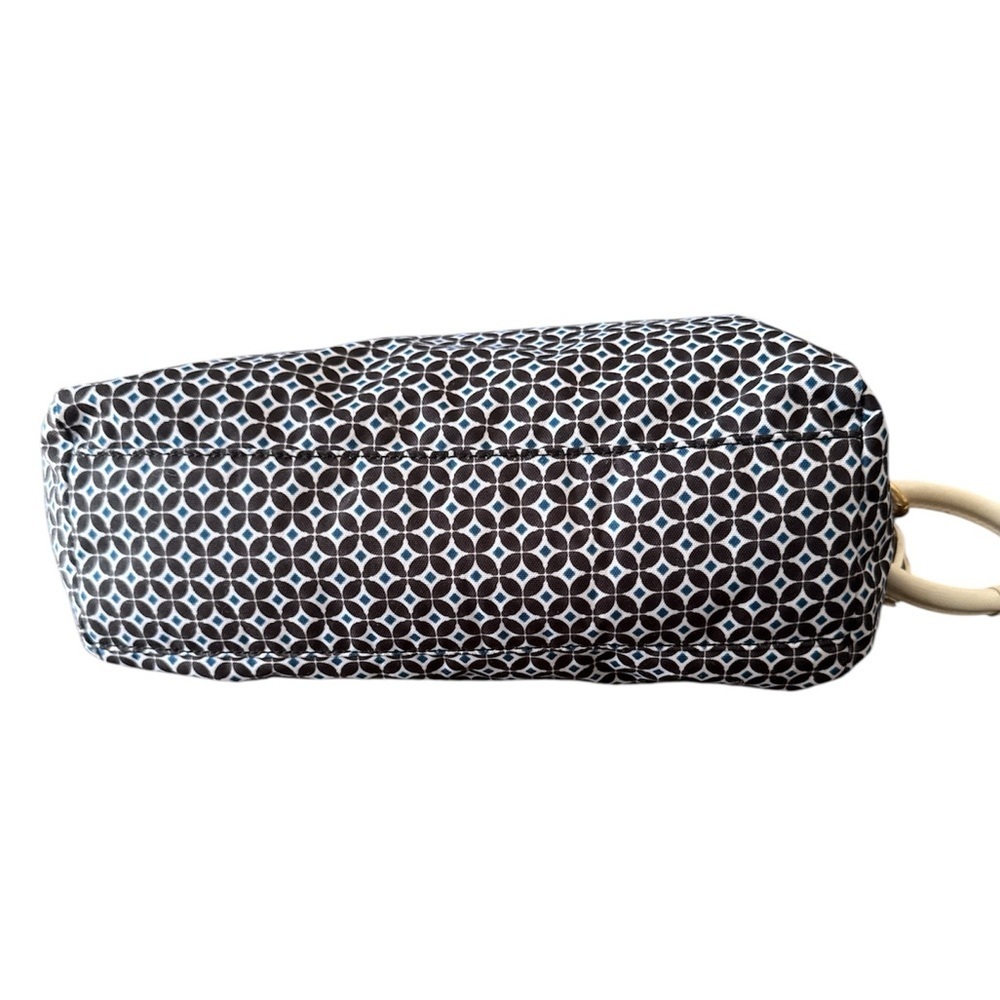 Kipling Black Multi Geo Print Shoulder or Crossbody Nylon Bag with Monkey Charm - Picture 13 of 16